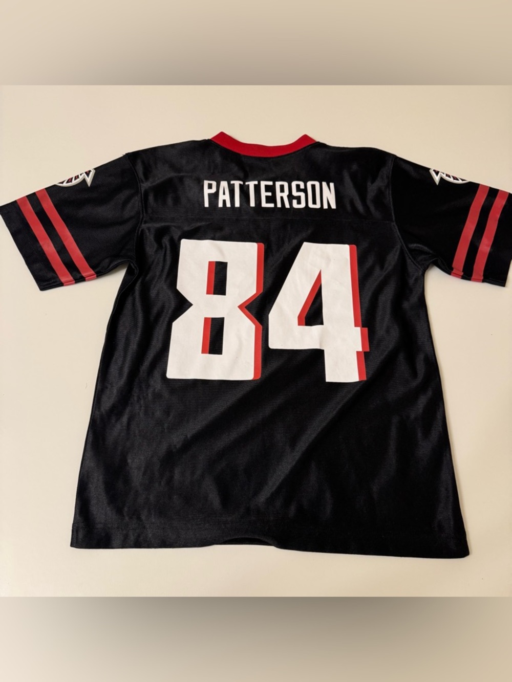 NFL Atlanta Falcon Black and Red V-Neck Youth Football Jersey - Picture 2 of 6
